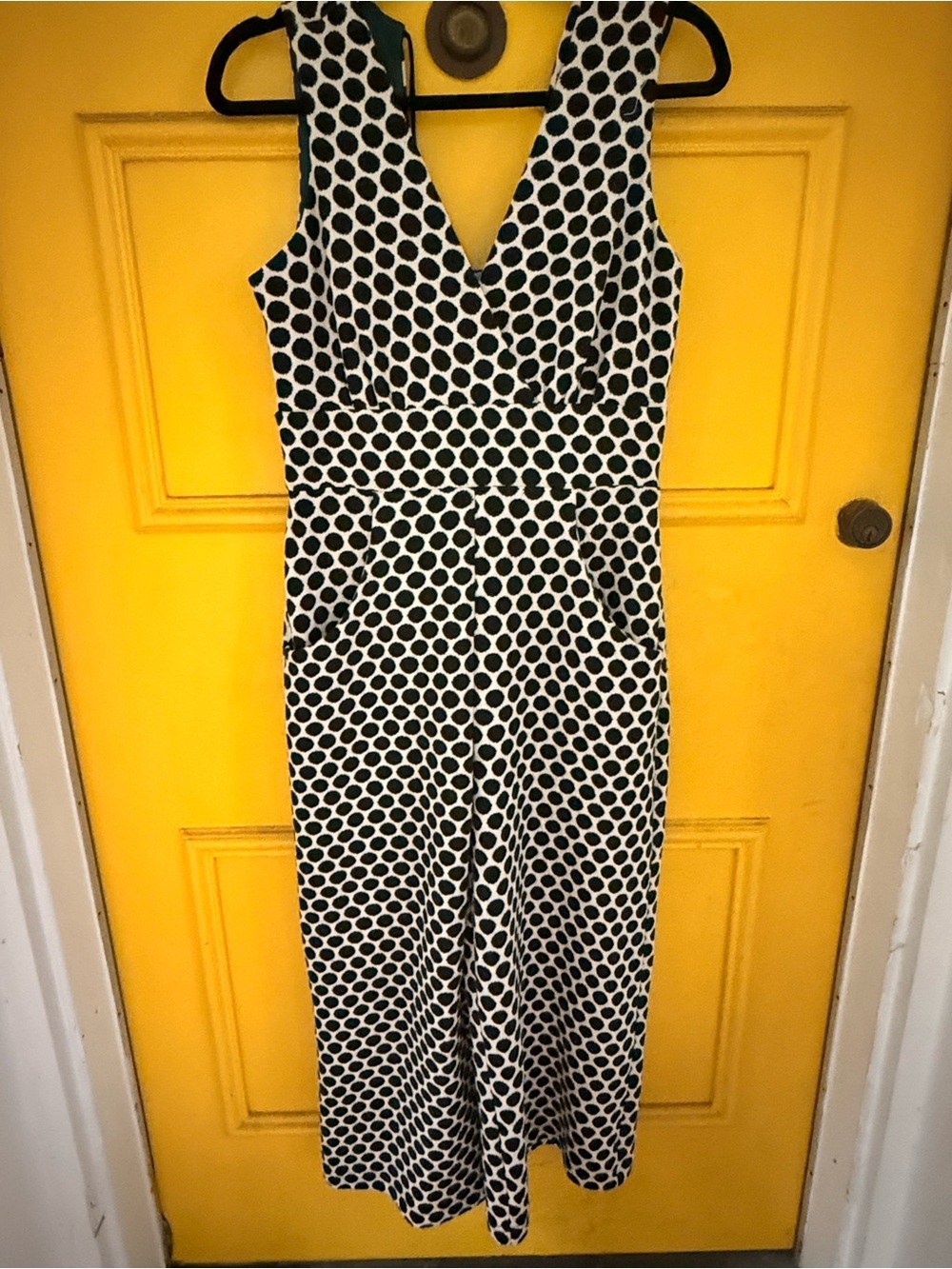 Eva Franco Black & White Polka Dot Jumpsuit